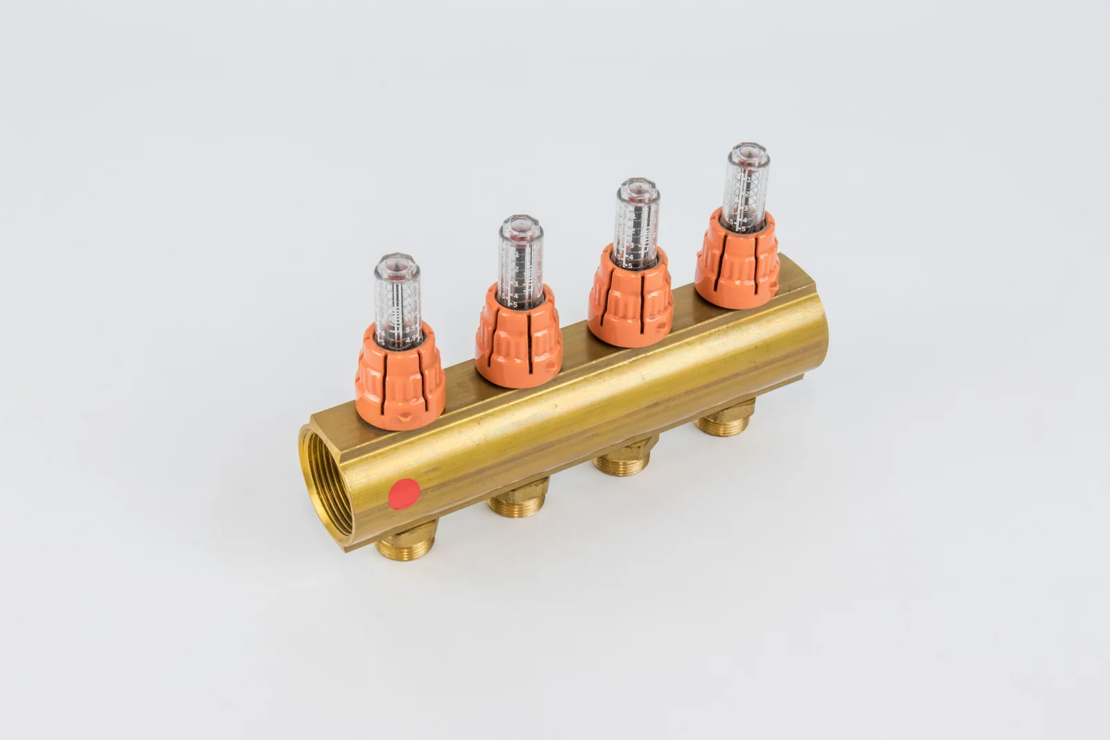 Begetube Verdeler voor CV messing Begetube 5/4" + 4 x M24 met debietmeter 203120004
