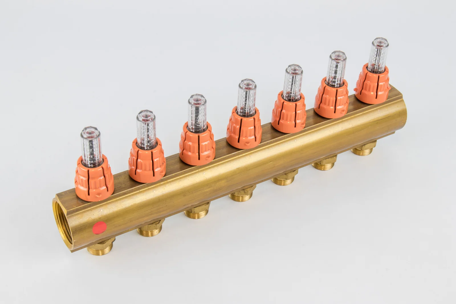 Begetube Verdeler voor CV messing Begetube 5/4" + 7 x M24 met debietmeter 203120007