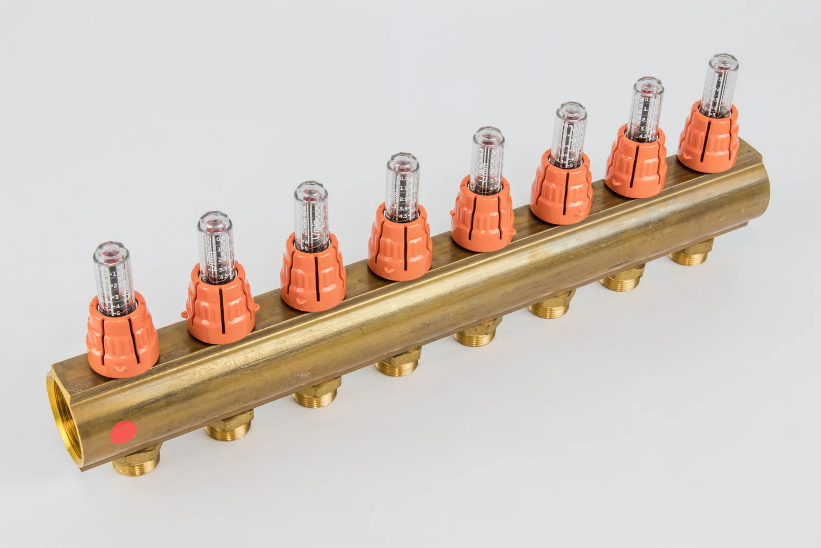 Begetube Verdeler voor CV messing Begetube 5/4" + 8 x M24 met debietmeter 203120008