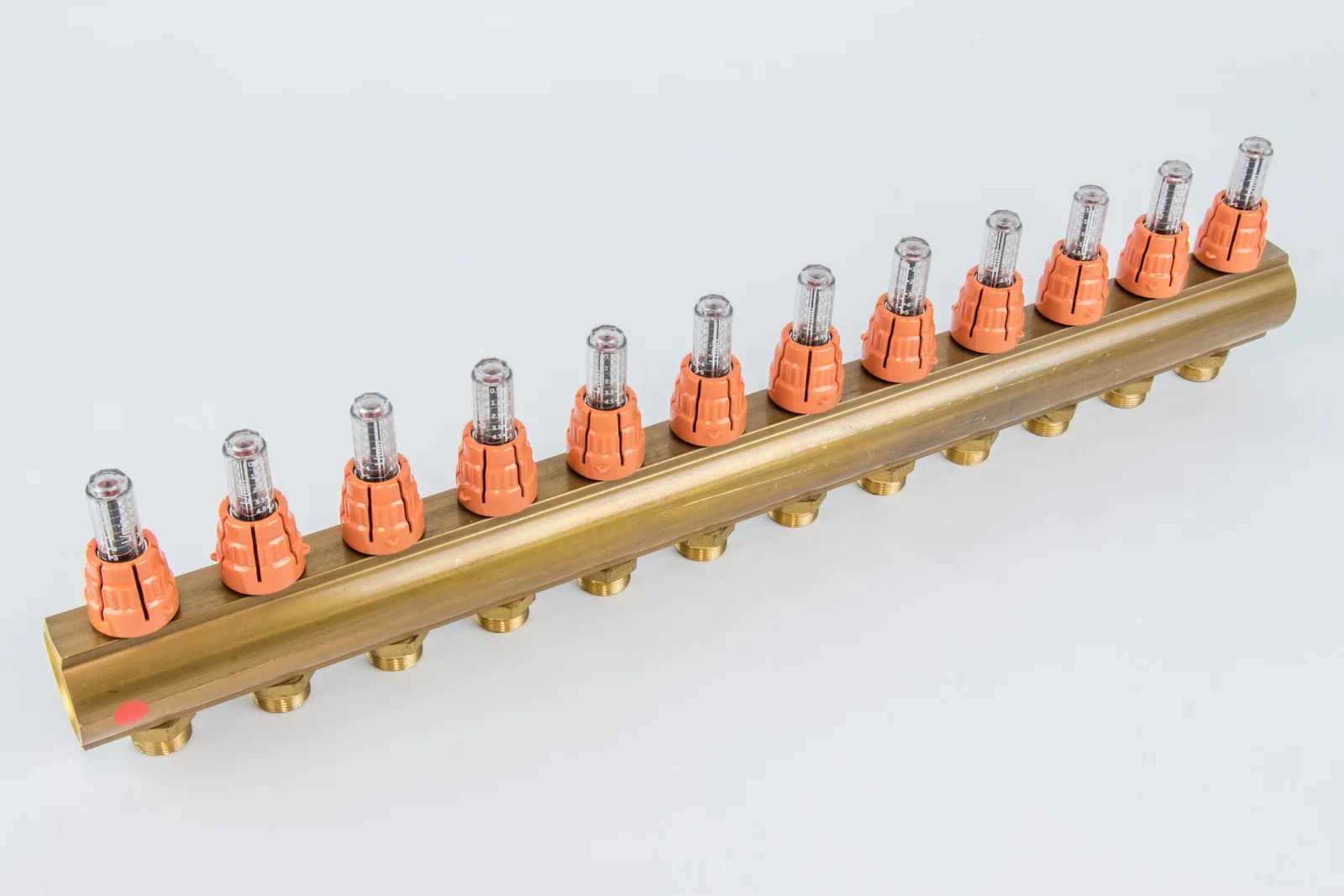 Begetube Verdeler voor CV messing Begetube 5/4" + 12 x M24 met debietmeter 203120012