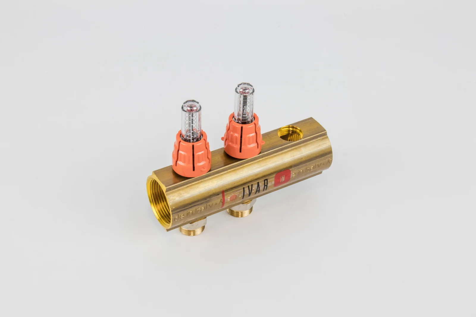 Begetube Verdeler voor CV messing Begetube 5/4" + 2 x M24 met ontluchting