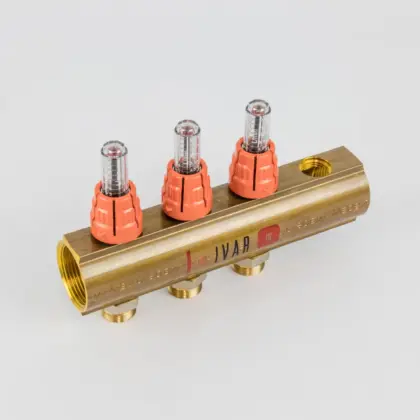 Begetube Verdeler voor CV messing Begetube 5/4" + 3 x M24 met ontluchting