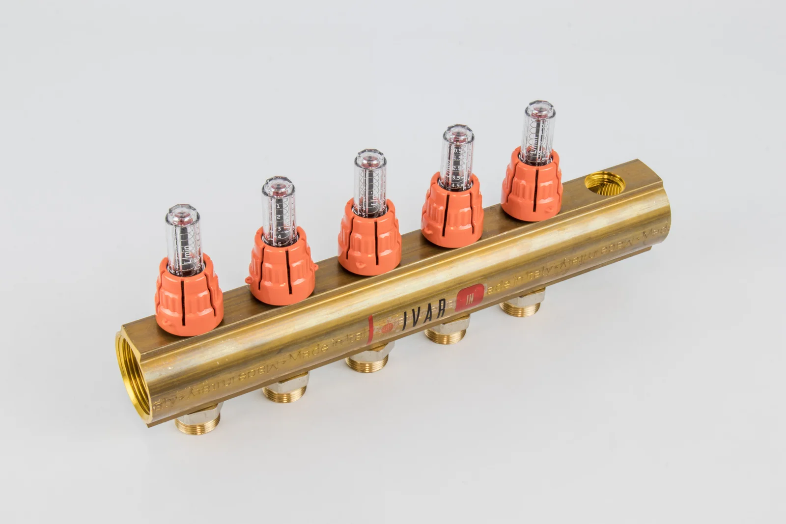 Begetube Verdeler voor CV messing Begetube 5/4" + 5 x M24 met ontluchting