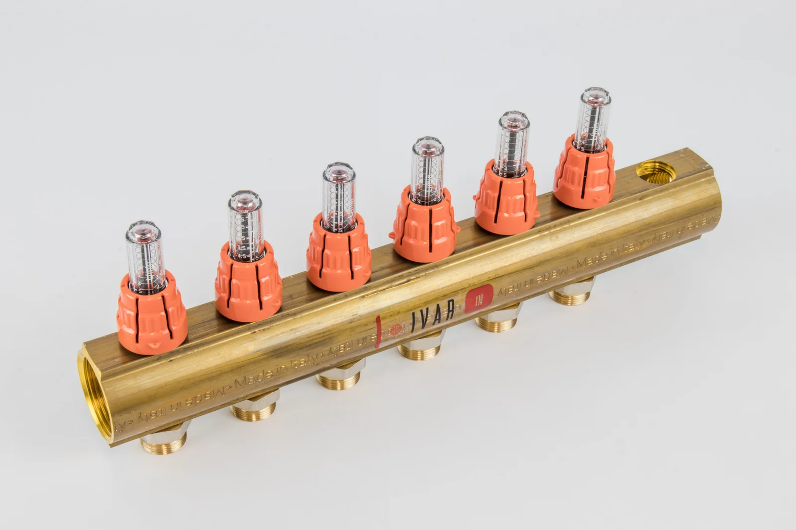 Begetube Verdeler voor CV messing Begetube 5/4" + 6 x M24 met ontluchting