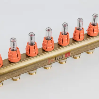 Begetube Verdeler voor CV messing Begetube 5/4" + 7 x M24 met ontluchting