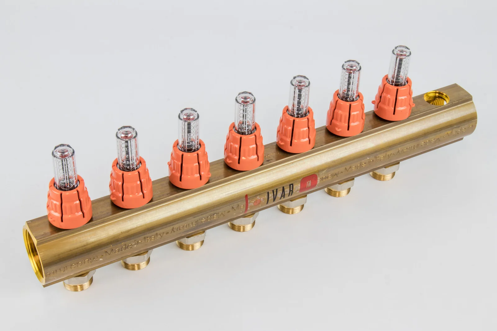 Begetube Verdeler voor CV messing Begetube 5/4" + 7 x M24 met ontluchting