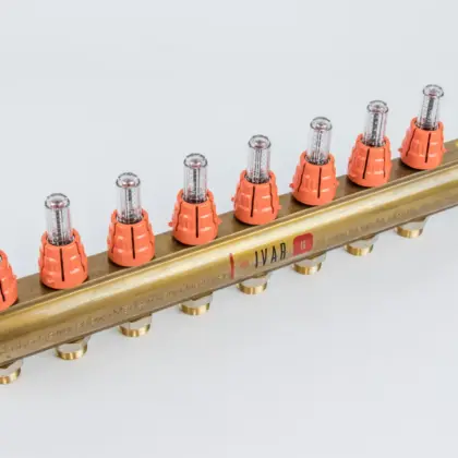 Begetube Verdeler voor CV messing Begetube 5/4" + 8 x M24 met ontluchting