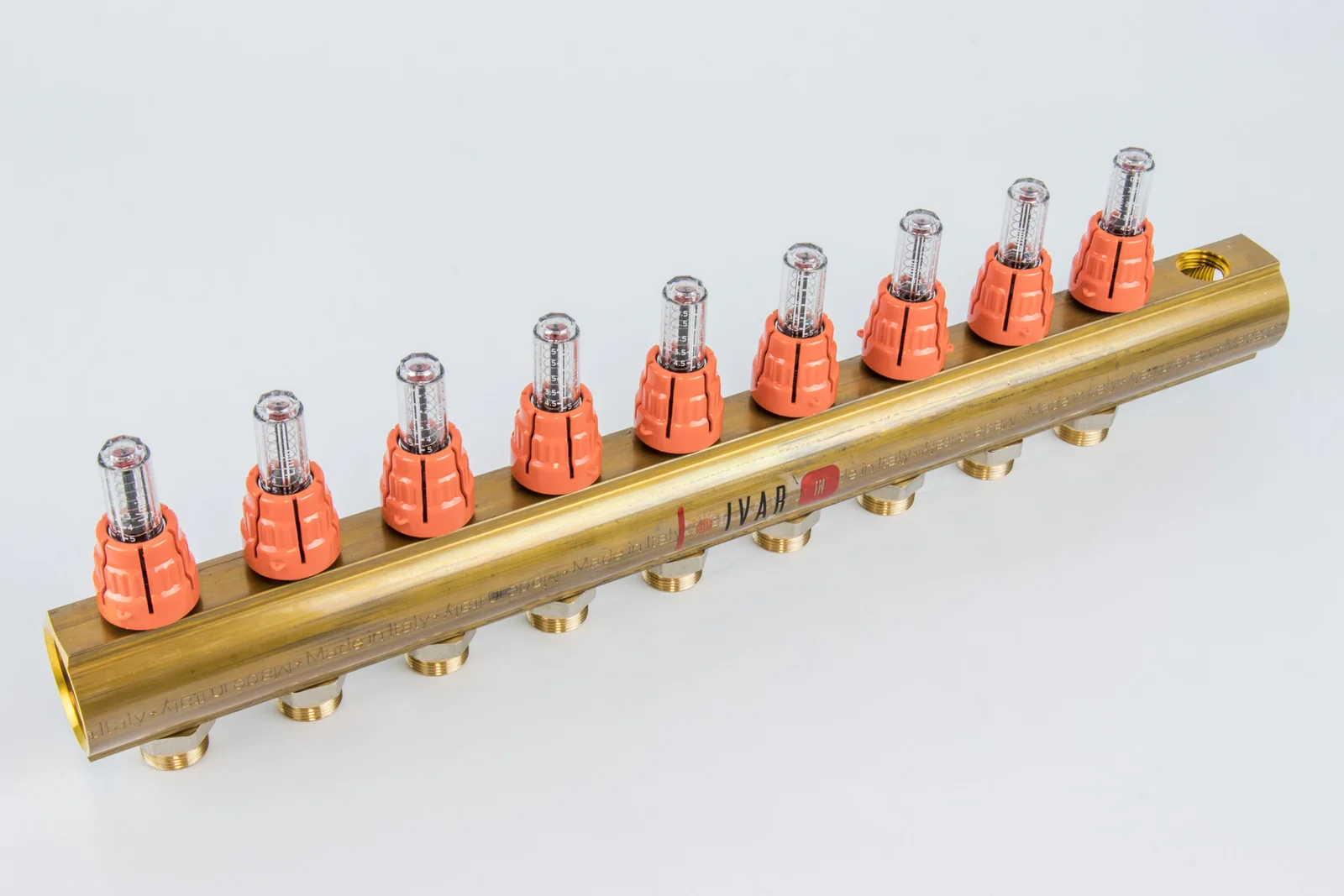 Begetube Verdeler voor CV messing Begetube 5/4" + 9 x M24 met ontluchting