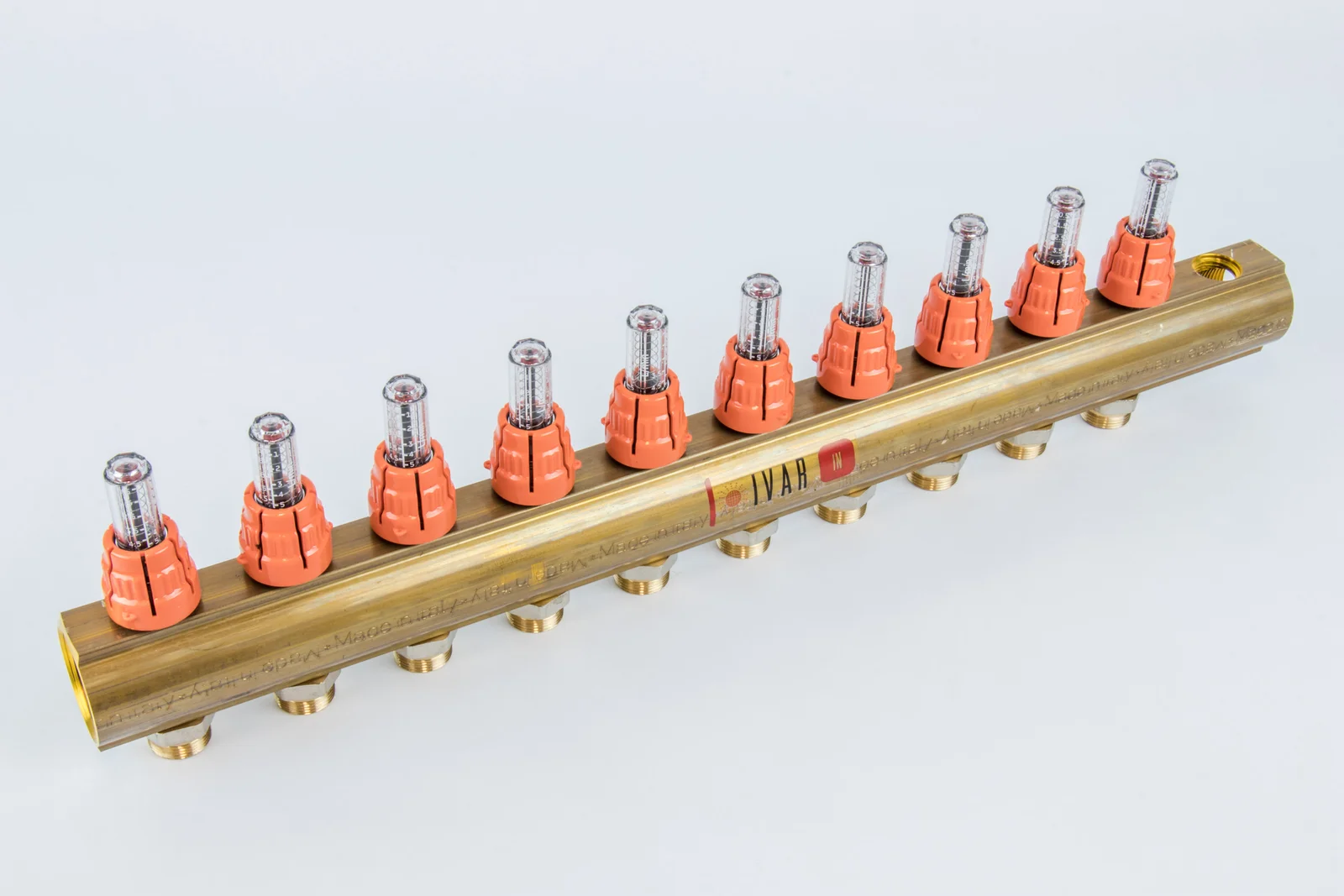 Begetube Verdeler voor CV messing Begetube 5/4" + 10 x M24 met ontluchting