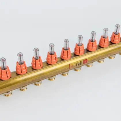 Begetube Verdeler voor CV messing Begetube 5/4" + 11 x M24 met ontluchting