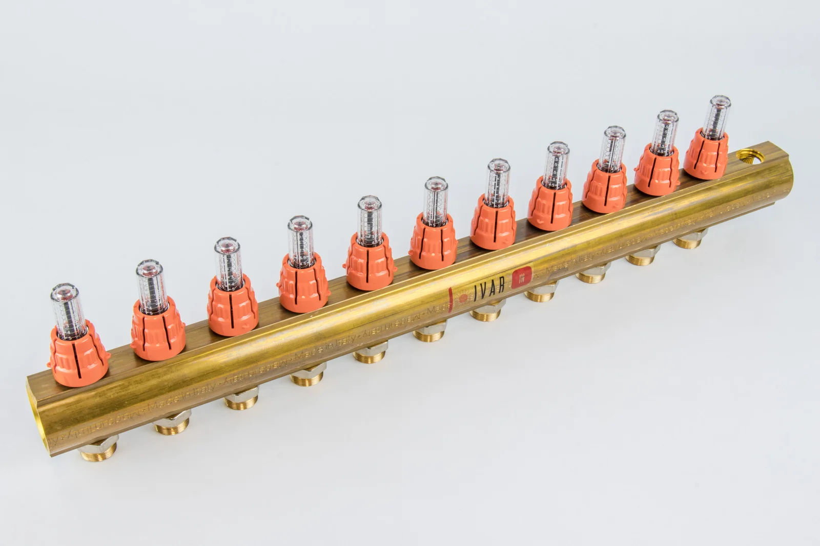 Begetube Verdeler voor CV messing Begetube 5/4" + 11 x M24 met ontluchting