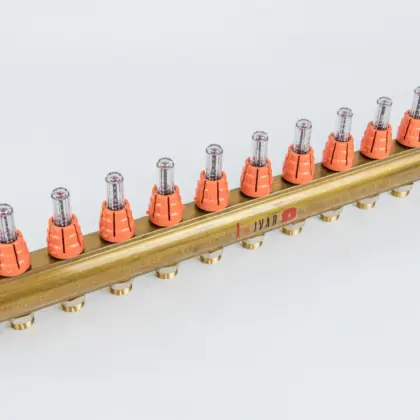 Begetube Verdeler voor CV messing Begetube 5/4" + 12 x M24 met ontluchting