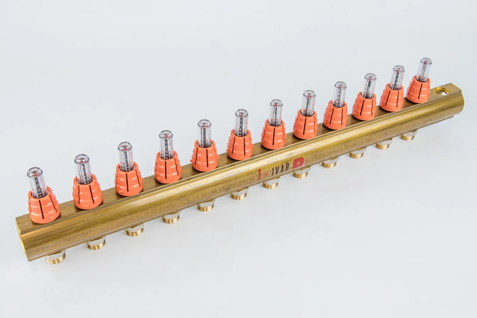 Begetube Verdeler voor CV messing Begetube 5/4" + 12 x M24 met ontluchting