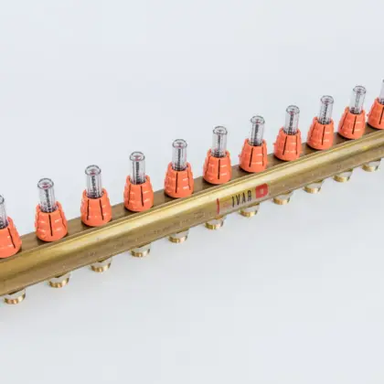 Begetube Verdeler voor CV messing Begetube 5/4" + 13 x M24 met ontluchting