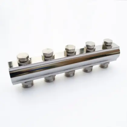 Begetube Verdeler voor CV messing Begetube 1" + 9 x 3/4" wit 220105009