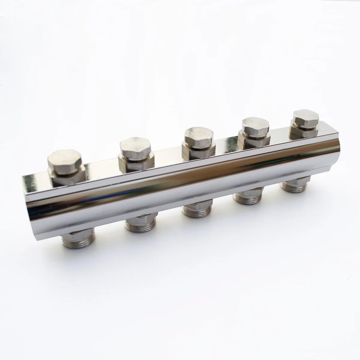Begetube Verdeler voor CV messing Begetube 1" + 9 x 3/4" wit 220105009