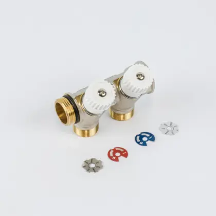 Begetube Verdeler voor CV messing Begetube 3/4" + 2 x M24 wit 224071902