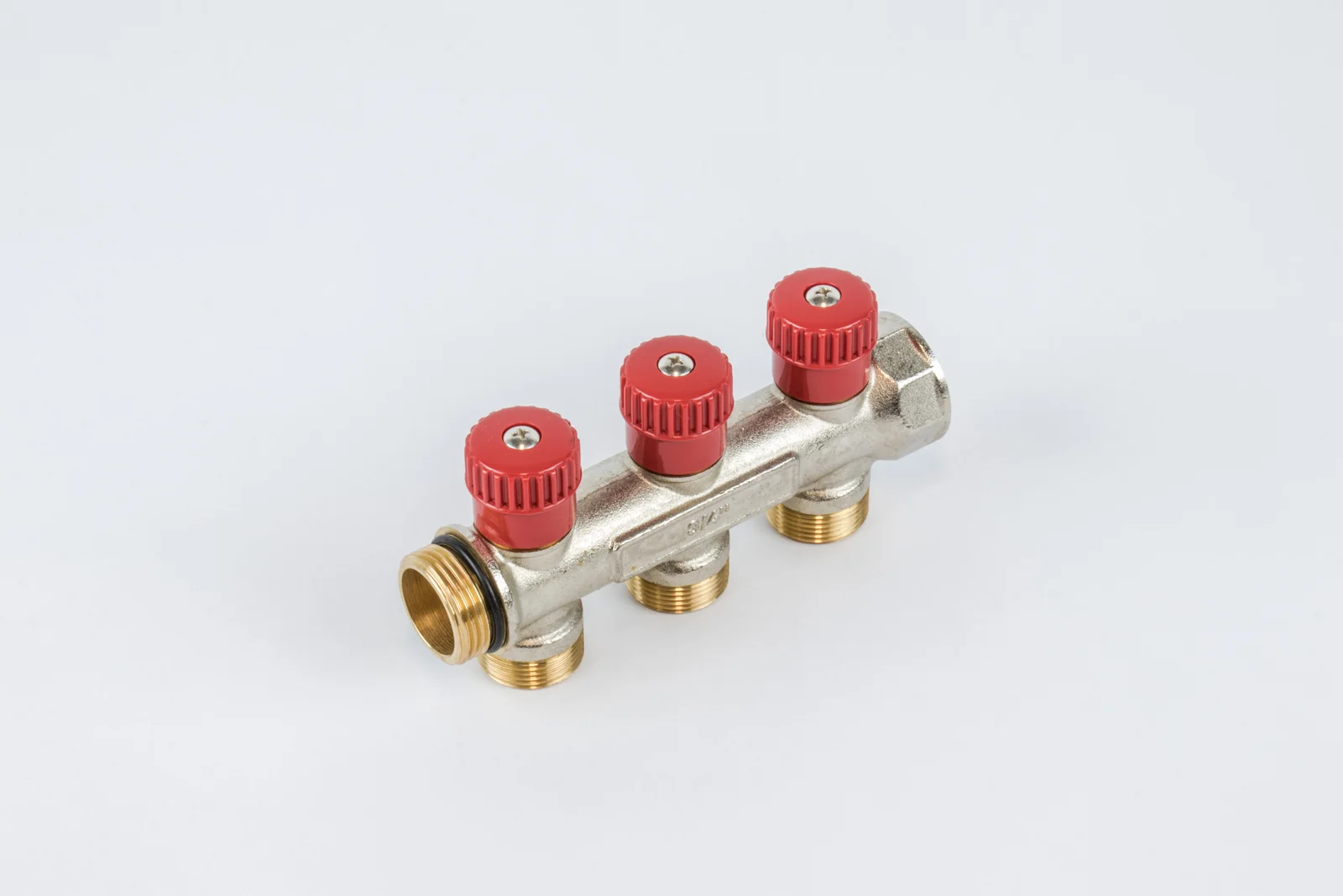 Begetube Verdeler voor CV messing Begetube 3/4" + 3 x M24 rood 225071103
