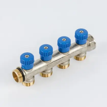 Begetube Verdeler voor CV messing Begetube 3/4" + 4 x M24 blauw 225071204