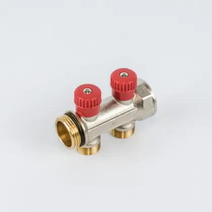 Begetube Verdeler voor CV messing Begetube 1" + 2 x M24 rood 225101102