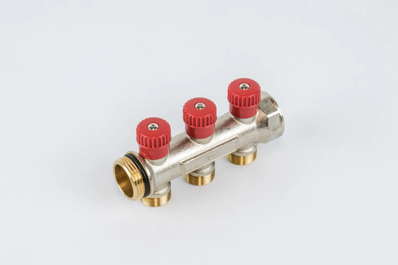 Begetube Verdeler voor CV messing Begetube 1" + 3 x M24 rood 225101103