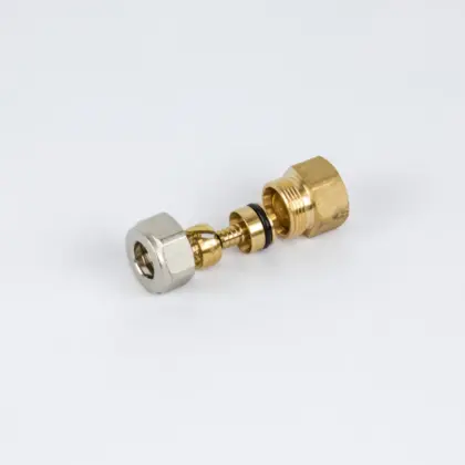 Begetube Aansluitnippel Begetube 1/2" 24mm messing 301012606