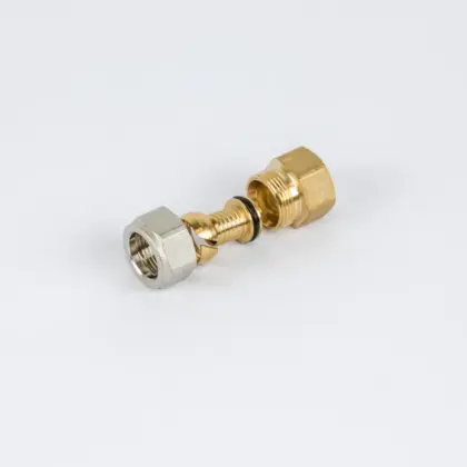 Begetube Knelovergangsstuk messing losse insteekhuls voor VPE/VPX buis 17/2mm x 1/2" F verwarming Begetube 301012626