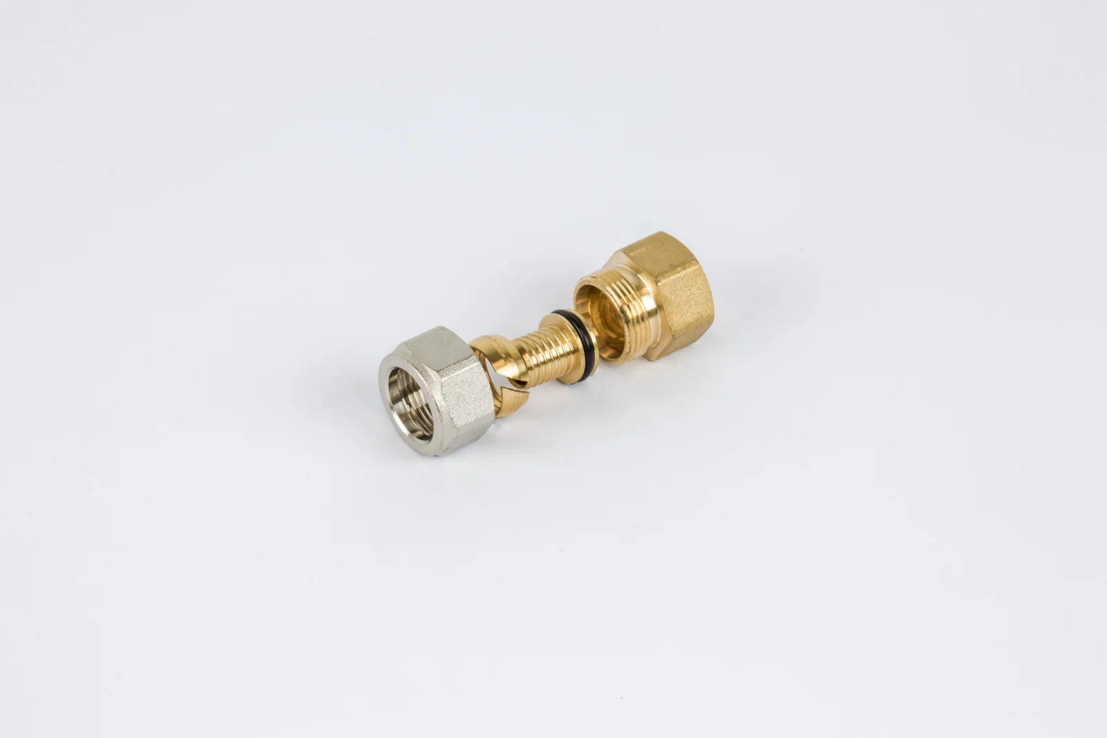 Begetube Knelovergangsstuk messing losse insteekhuls voor VPE/VPX buis 17/2mm x 1/2" F verwarming Begetube 301012626