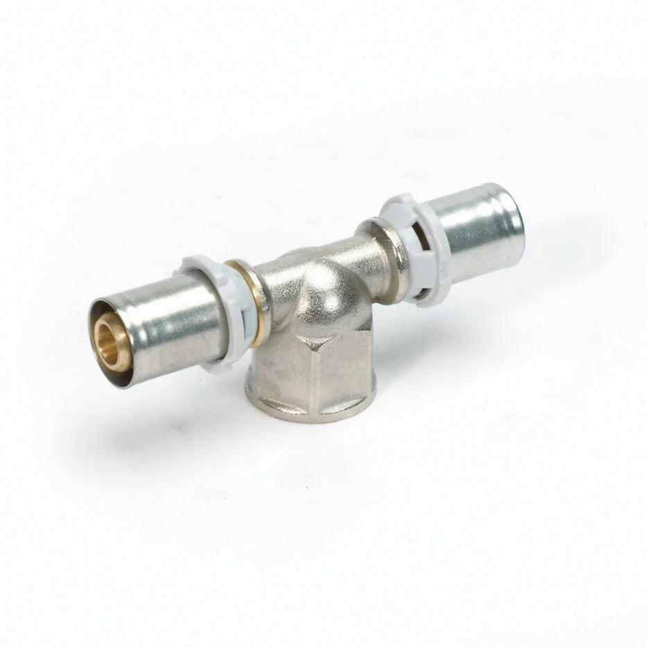 Begetube Persovergangs-T-stuk messing 63/4.5 x 5/4" x 63/4.5 F (drink)water Begetube Alpex 338318787
