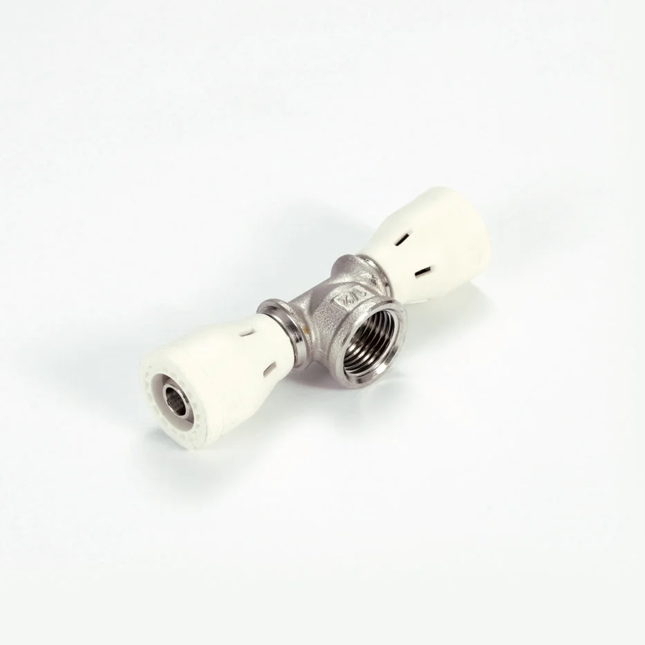 Begetube Steekovergangs-T-stuk kunststof 20 x 3/4" x 20 F (drink)water Begetube Alpex 339283535