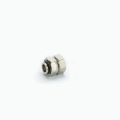 Begetube Demonteerbaar overgangstuk M24 x 3/8 bi vernikkeld met o-ring 400002557