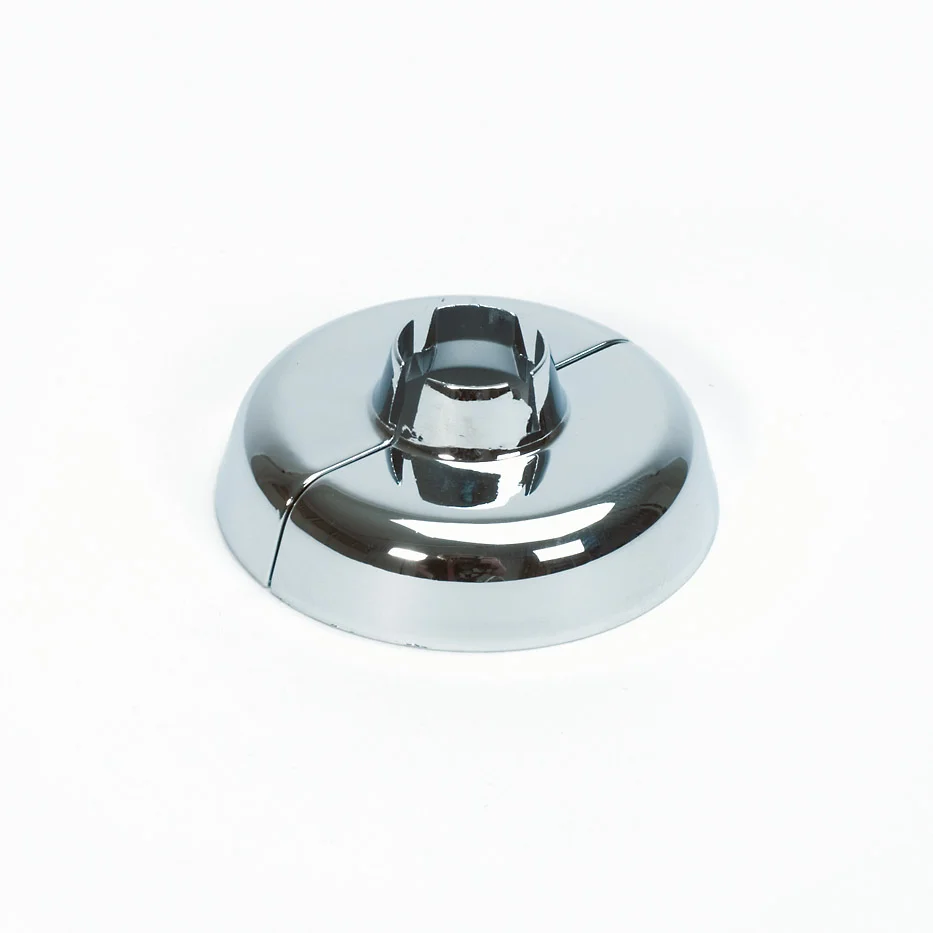 Begetube Afdekrozet enkel diam. 15/16 mm chroom begetube optima 611002115