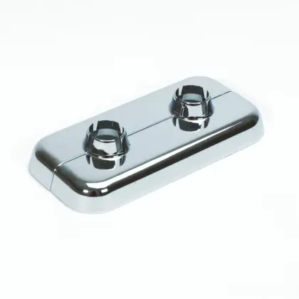 Begetube Afdekrozet dubbel 50 mm inox begetube optima 611503215