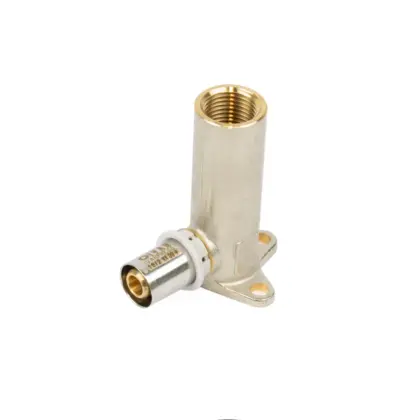 Begetube Muurplaat Begetube Alpex messing doorlopend haaks 3/4"/1/2" 613261836