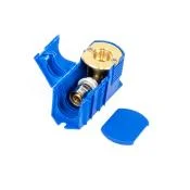 Begetube Enkele muurinbouwdoos 90 aansluiting 1/2V blauw perskoppeling Multipress 16x2 mm begetube 621262218