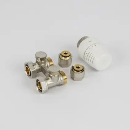 Begetube Radiatorset met H-stuk vloeraansluiting M24xd16/2 alu zonder nippels begetube 692000009
