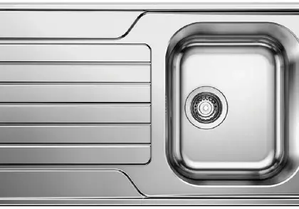 Blanco 523374 Blanco Dinas inb spoeltafel omkeerb incl garnituur rvs 18/10 45S 86x50cm