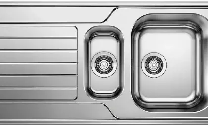 Blanco 523375 Blanco Dinas inb spoeltafel omkeerb incl garnituur rvs 18/10 6S 100x50cm