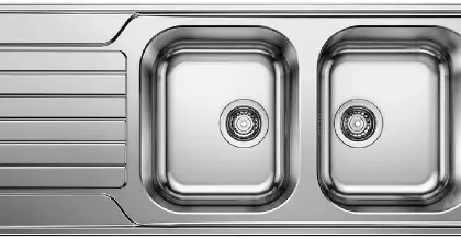 Blanco 523376 Blanco Dinas inb spoeltafel omkeerb incl garnituur rvs 18/10 8S 116x50cm