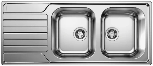 Blanco 523376 Blanco Dinas inb spoeltafel omkeerb incl garnituur rvs 18/10 8S 116x50cm