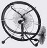 Blow-vac Schouwveegstanghaspel 20m + 2 vezelborstels d: 180+250 en 2 stalen borstels d: 250+300 551355