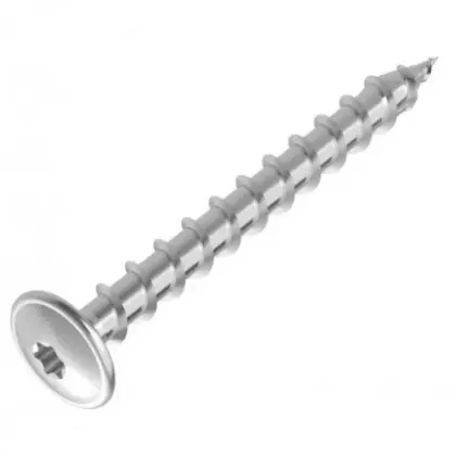 BluBase 900210 Blubase schotelkopschroef Torx 8 x 60 mm (doos 100st) - inox - prijs per stuk