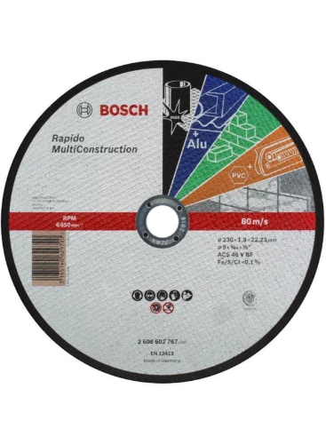Bosch STD doorslijpschijf MultiConstruction 230 x 1,9 mm 2608602767