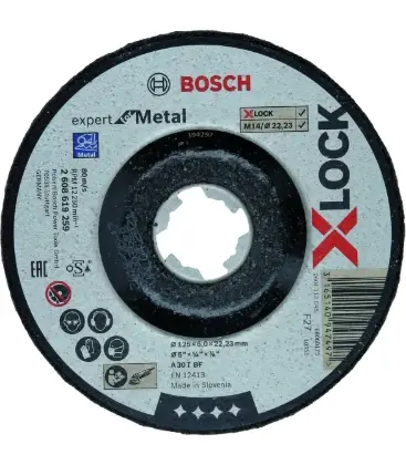 Bosch 2608619259 Bosch XLK afbraamschijf Metal 125 x 6 x 22.23 mm