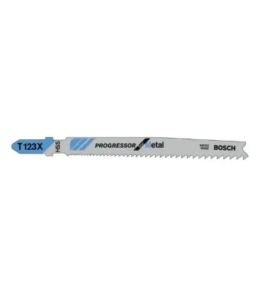 Bosch 2608638473 Bosch T decoupeer zaagblad T123x progressor thick metal - prijs per set van 5 stuks