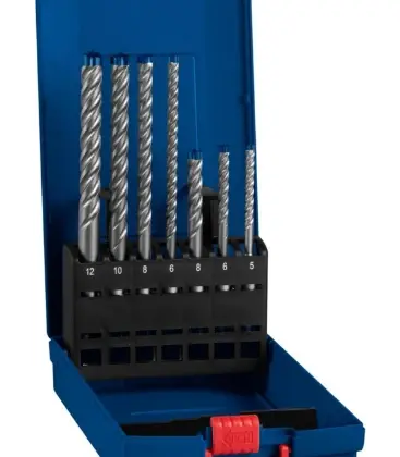 Bosch 2608900195 Bosch SDS-Plus-7X 7-delige set steenboren ProBox 5 - 12 mm - prijs per set