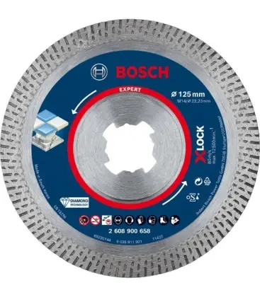 Bosch 2608900658 Bosch Expert X-Lock diamant slijpschijf Hard Ceramic 125 x 22