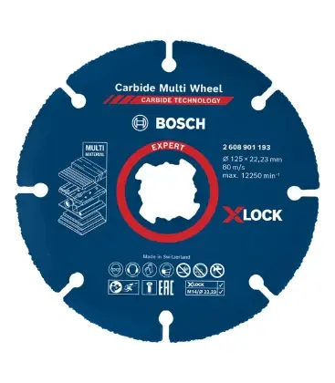 Bosch 2608901193 Bosch XLK X-Lock doorslijpschijf Carbide Multi Wheel 125 mm