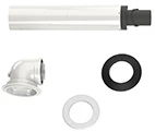 Bosch 7738112499 Bosch FC-Set60-C13x concentrisch PP/Staal muurdoorvoer 60/100 mm - wit