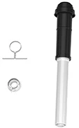 Bosch 7738112504 Bosch FC-Set60-C13x concentrisch PP/Staal dakdoorvoer 60/100 mm - zwart